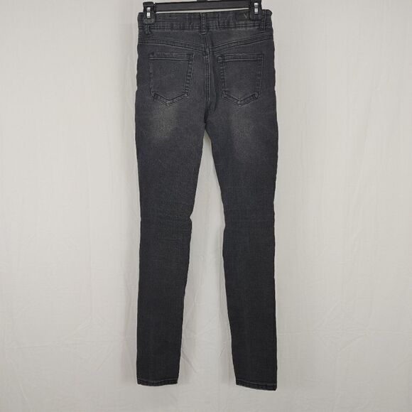 Versace V1969 Italia Abbigliamento Sportivo SRL Jean Skinny Black 28 Mid Rise.W - Picture 5 of 7